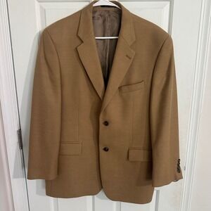 Ralph Lauren Dillard's Men's 42R Beige‎ Brown 90% Wool 10% Cashmere Blazer